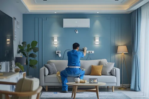Devis détaillé avec montants pour travaux électriques et pose de luminaires dans un logement